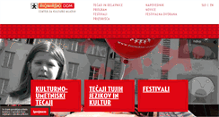 Desktop Screenshot of pionirski-dom.si